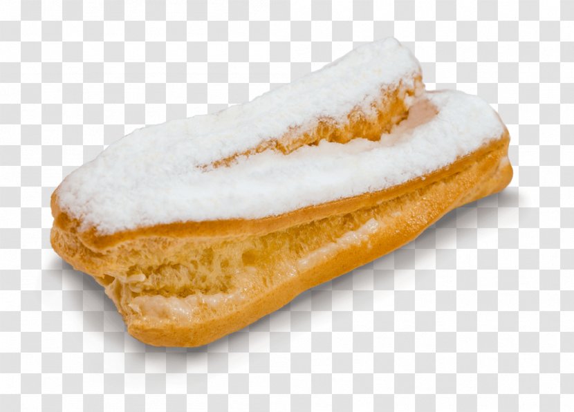 Éclair Cake Food Choux Pastry Powdered Sugar Transparent PNG