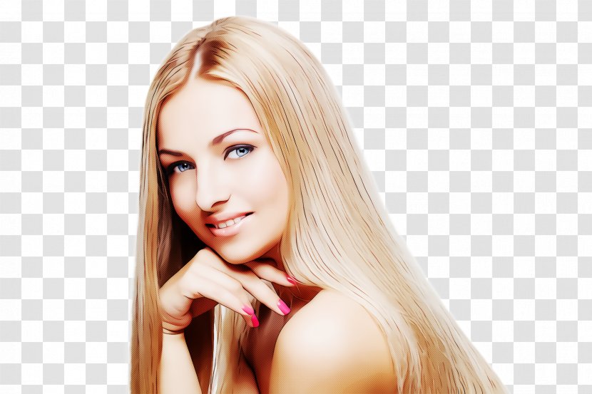 Hair Blond Face Hairstyle Skin - Eyebrow Long Transparent PNG