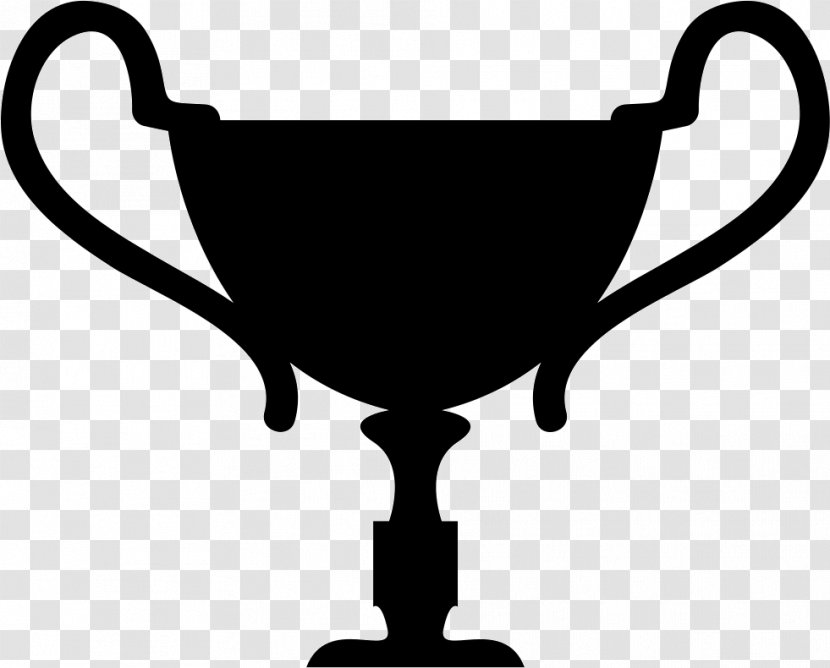 Trophy Sport Award Clip Art - Black And White Transparent PNG