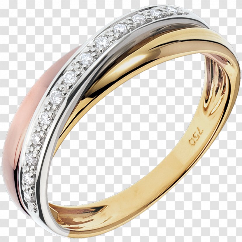 Wedding Ring Engagement Gold Diamond - Silver Transparent PNG