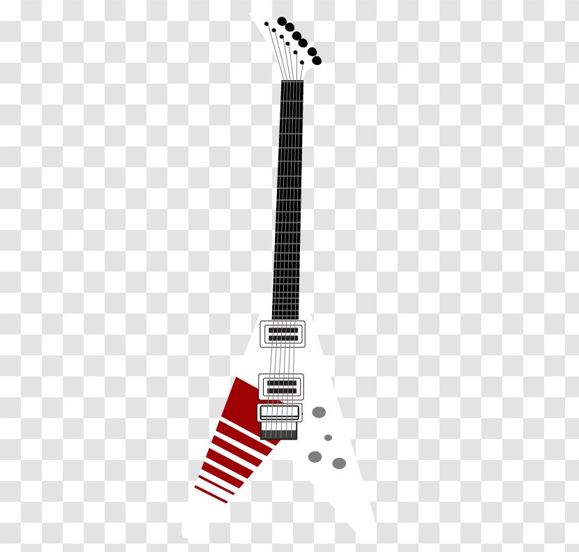 Gibson Flying V Les Paul Studio Guitar Musical Instruments - Plucked String Instrument - Vector Transparent PNG