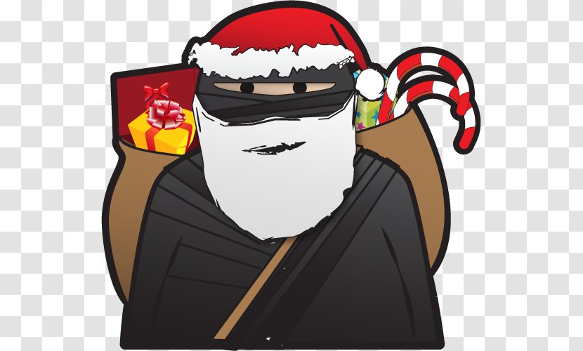 Santa Claus Secret Gift Christmas Game - White - Ninja Cliparts Transparent PNG