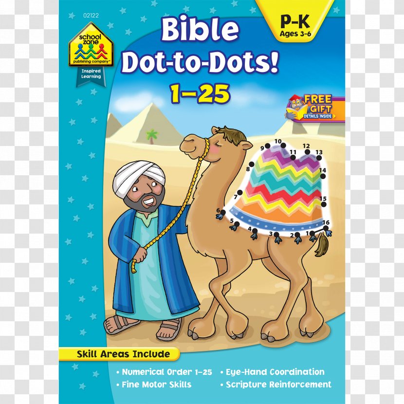 Bible Dot To Dots! 1-25 Learning Book Religious Text - School Transparent PNG