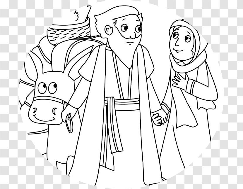 Bible Story Genesis Coloring Book Abraham And Lot's Conflict - Heart Transparent PNG