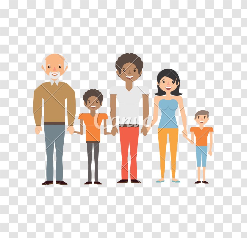 Stock Illustration Vector Graphics Clip Art Royalty-free - Family Pictures - Holding Hands In A Circle Transparent PNG
