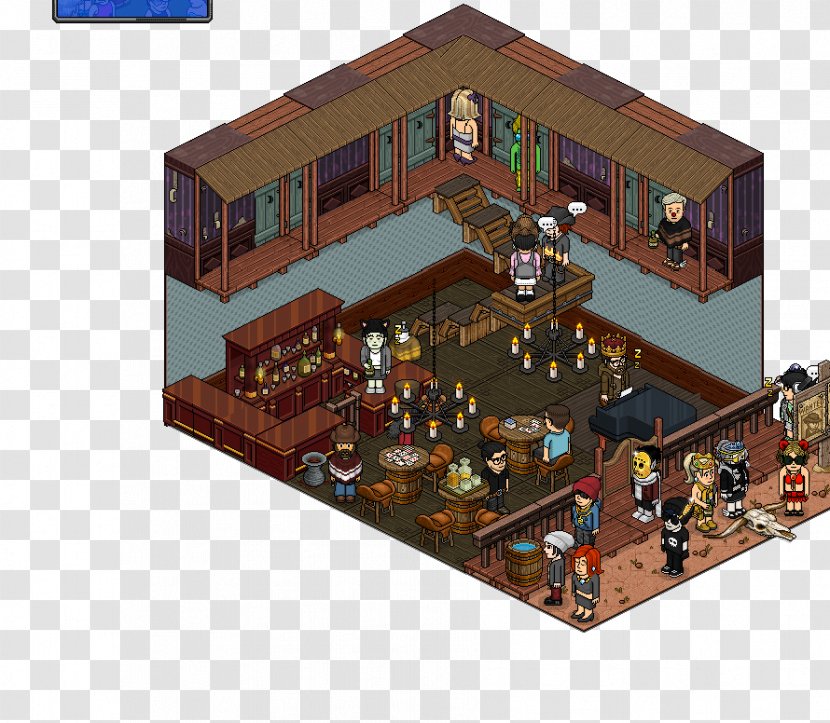 American Frontier Habbo Bar Tavern Room - Western - News Transparent PNG