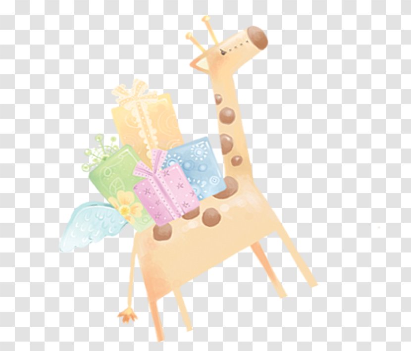 Deer Giraffe Illustration - Finger - Camel With A Gift Of Transparent PNG