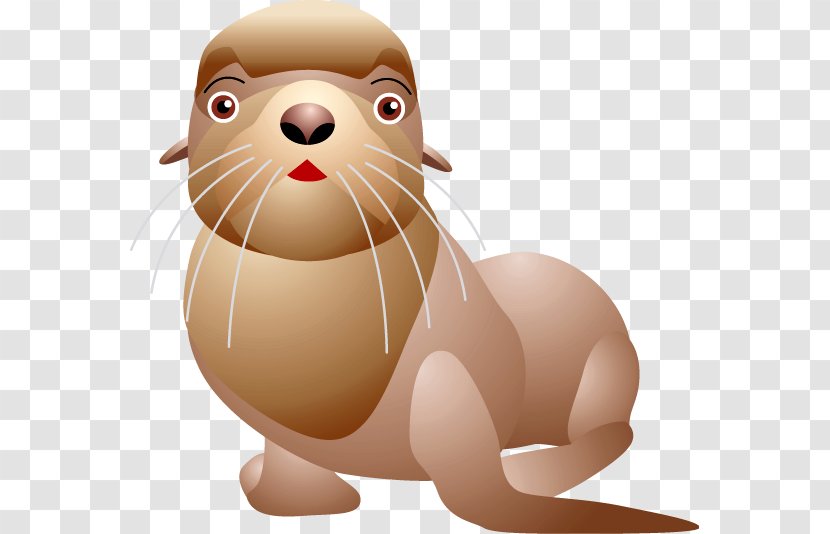Whiskers Earless Seal Harbor Clip Art - Cat Like Mammal Transparent PNG