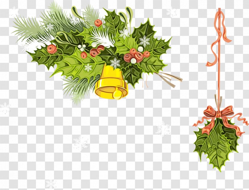 Christmas Decoration - Branch - Conifer Pine Transparent PNG