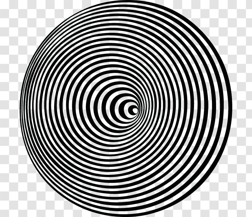 Circle Spiral Pattern - White Transparent PNG