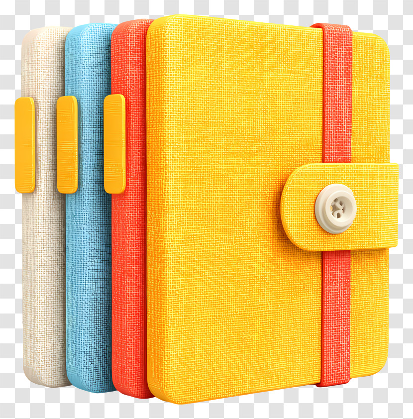Block Notes - Colorful Notebooks Transparent PNG