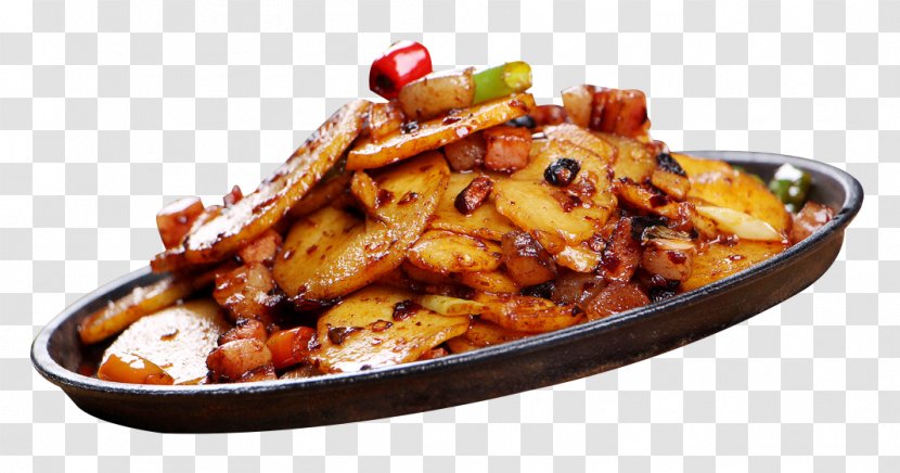 Potato Wedges Bacon French Fries Teppanyaki Chip - Iron Chips Transparent PNG