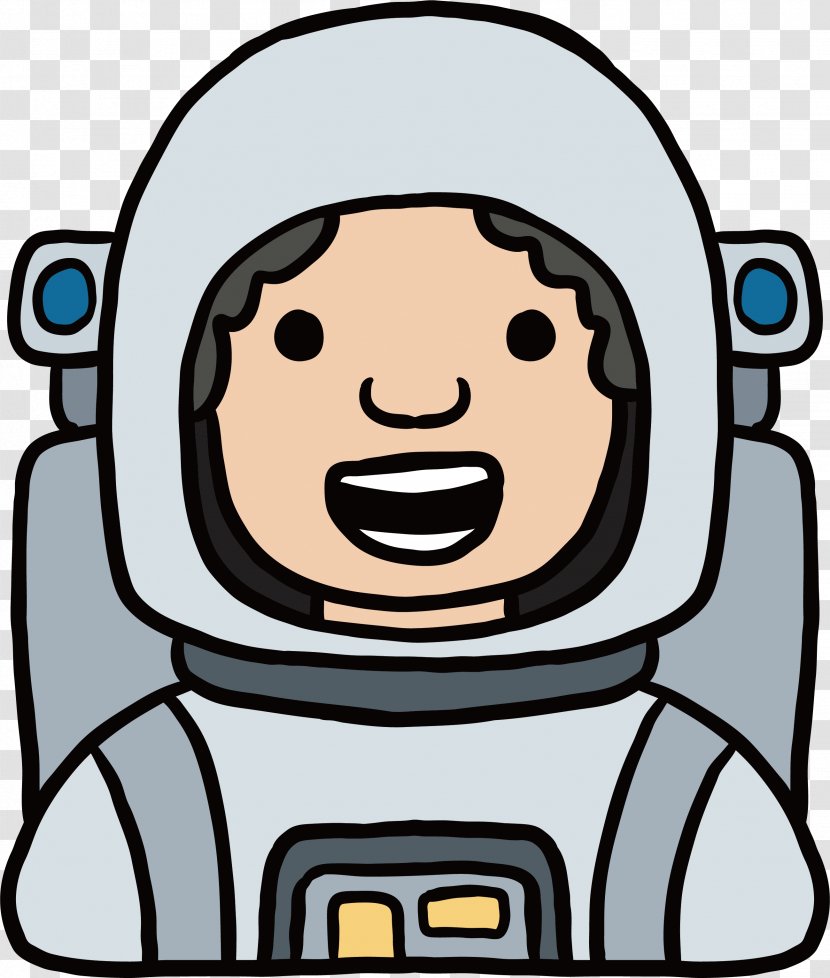 Astronaut Outer Space 0506147919 Clip Art - Facial Expression - Hand Painted Transparent PNG