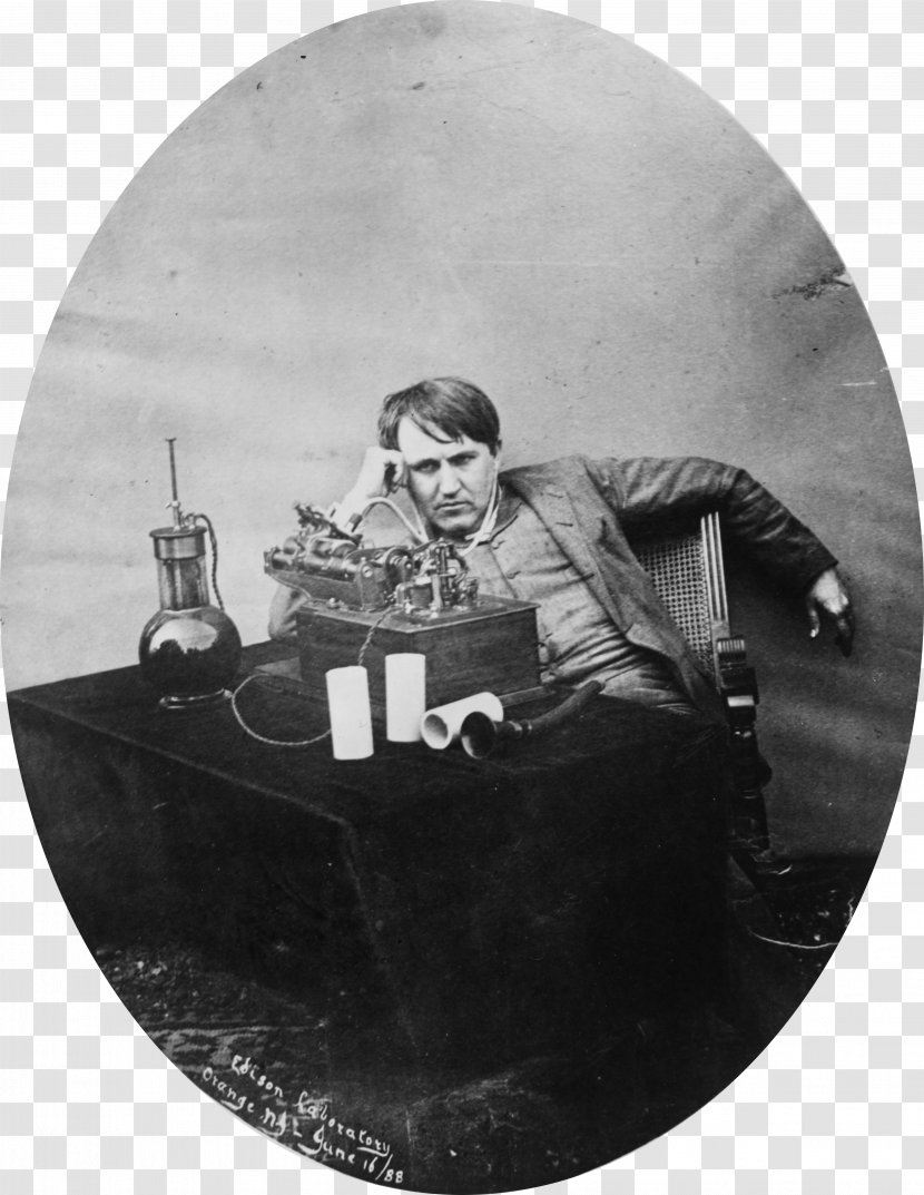Thomas Edison National Historical Park Phonograph Cylinder Sound Recording And Reproduction Alva Birthplace - Tin Foil - Gramophone Transparent PNG
