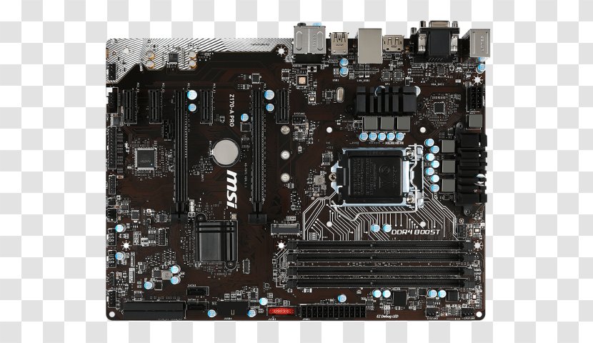 Intel LGA 1151 Motherboard MSI Z170-A Pro ATX Transparent PNG