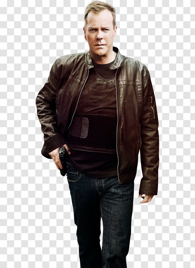 Kiefer Sutherland Leather Jacket Jack Bauer 0 Television Show - Season - Ma Transparent PNG