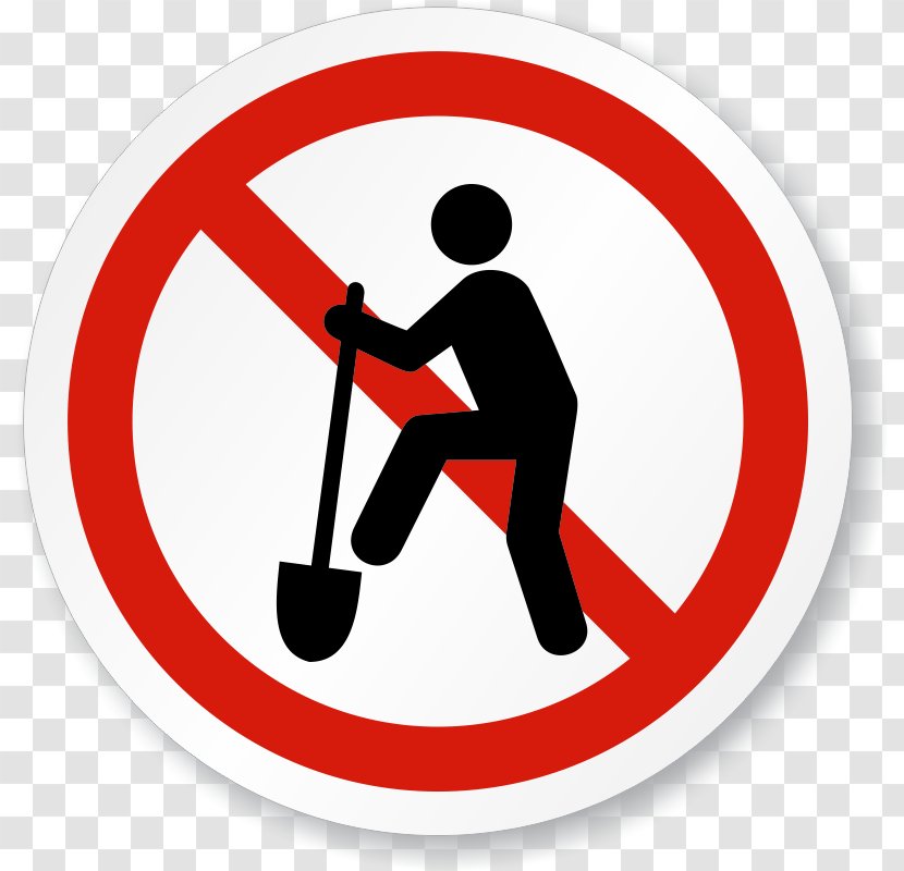 Warning Sign Hazard - Logo - No Dig Transparent PNG