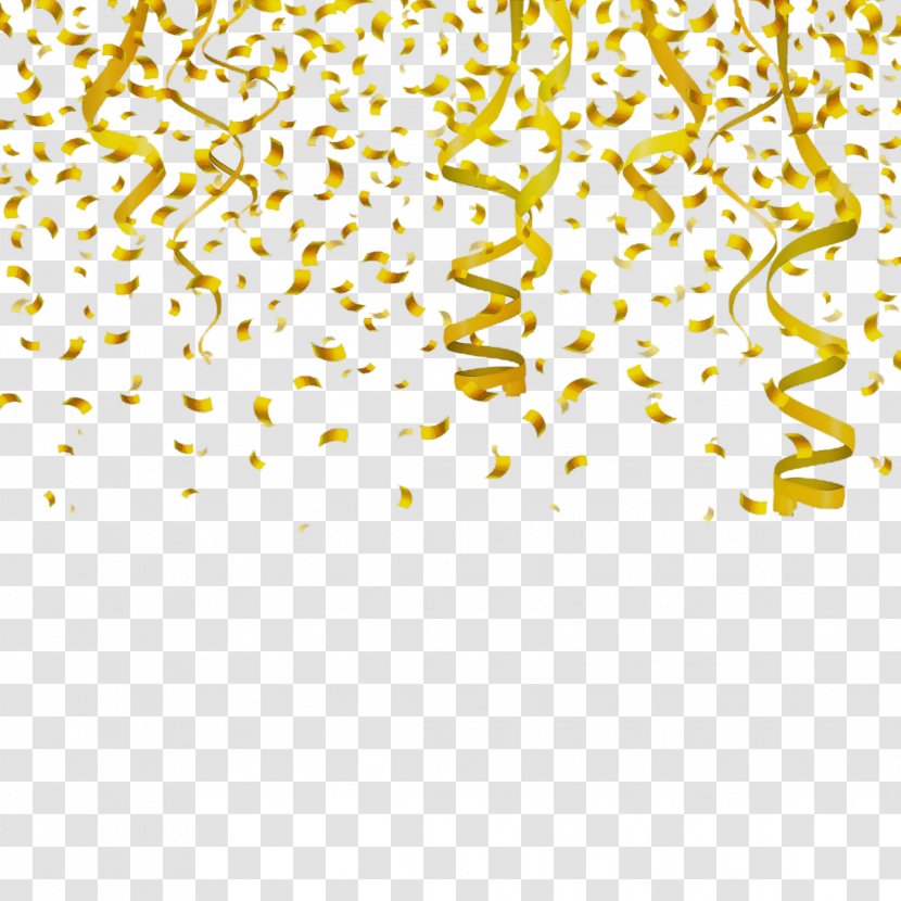 Yellow Line - Wet Ink Transparent PNG