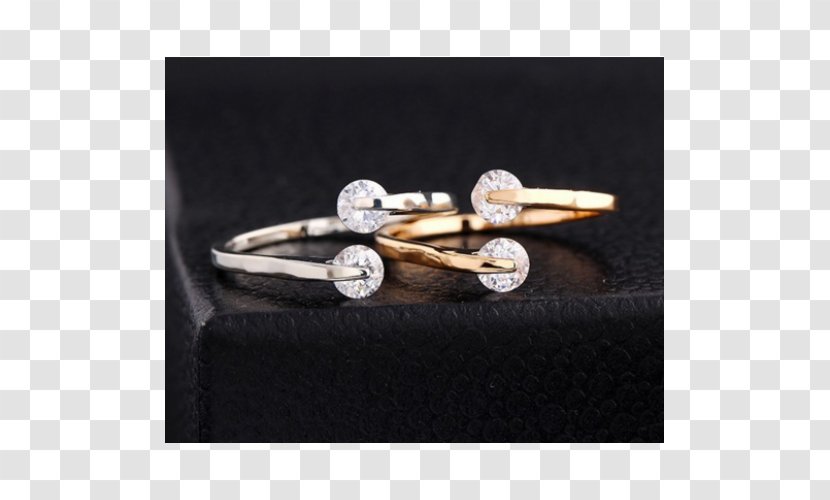 Ring Bezel Crystal Silver Gold - Gemstone Transparent PNG