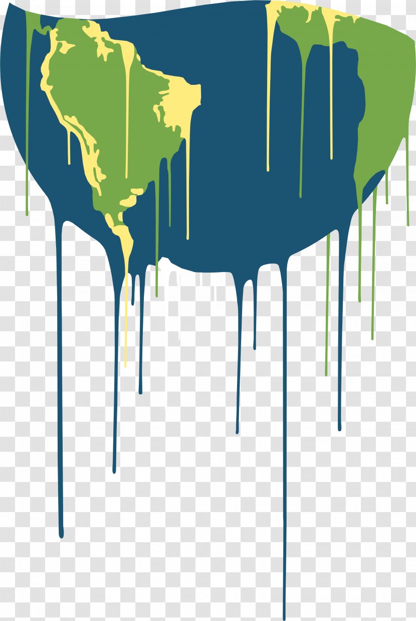 Earth Melting Clip Art - Green Transparent PNG