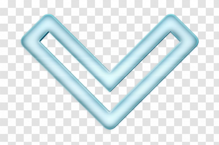 Arrow Icon Direction Point - Aqua - Heart Logo Transparent PNG
