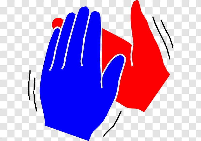 Clapping Hand Applause Clip Art - Area - Red Hands Cliparts Transparent PNG