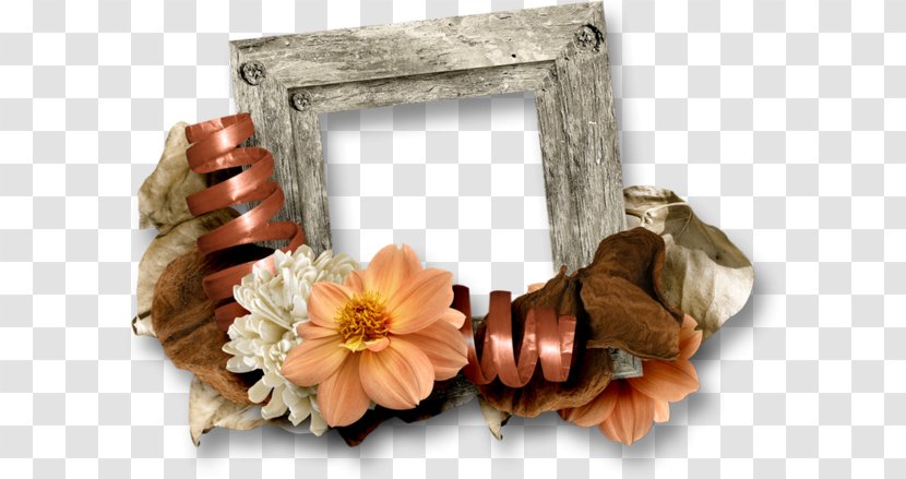 Watercolor Flowers Autumn Frame - Picture - Petal Mirror Transparent PNG