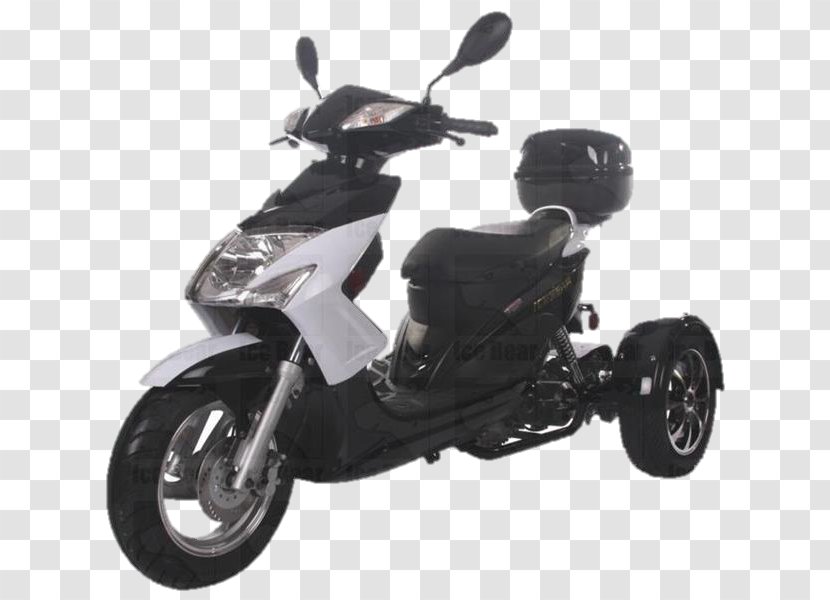 Scooter Motorized Tricycle Moped Motorcycle Three-wheeler - Motor Vehicle - Gas Scooters Transparent PNG