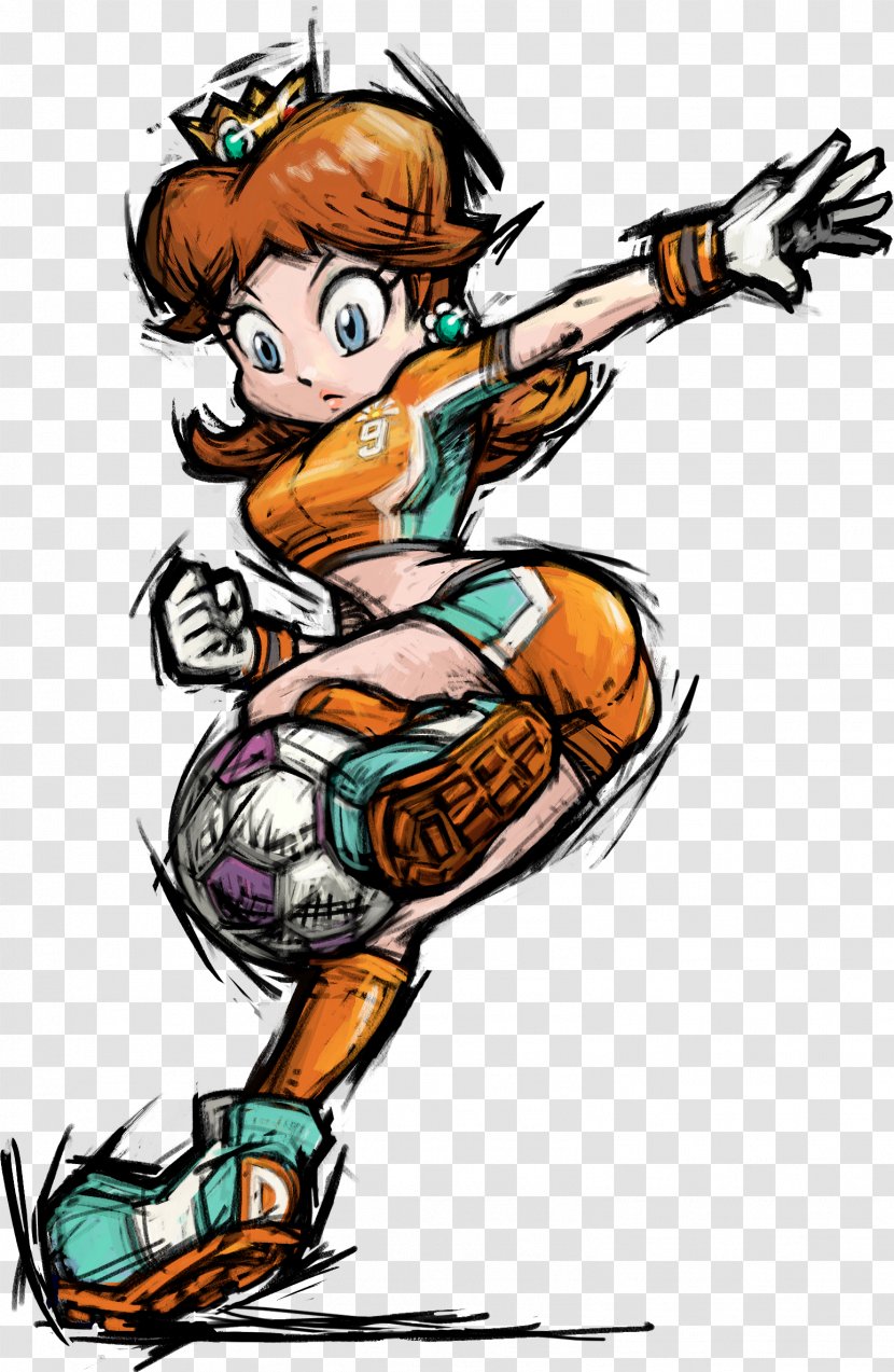 Mario Strikers Charged Super Princess Peach Daisy - Arm - Nintendo Transparent PNG