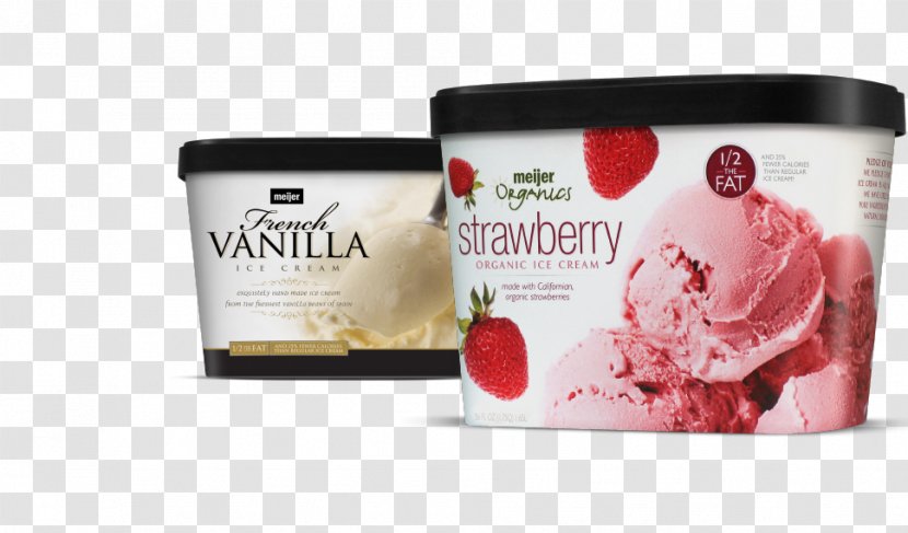 Strawberry Ice Cream Product Private Label - Food - Snack Packaging Design Transparent PNG