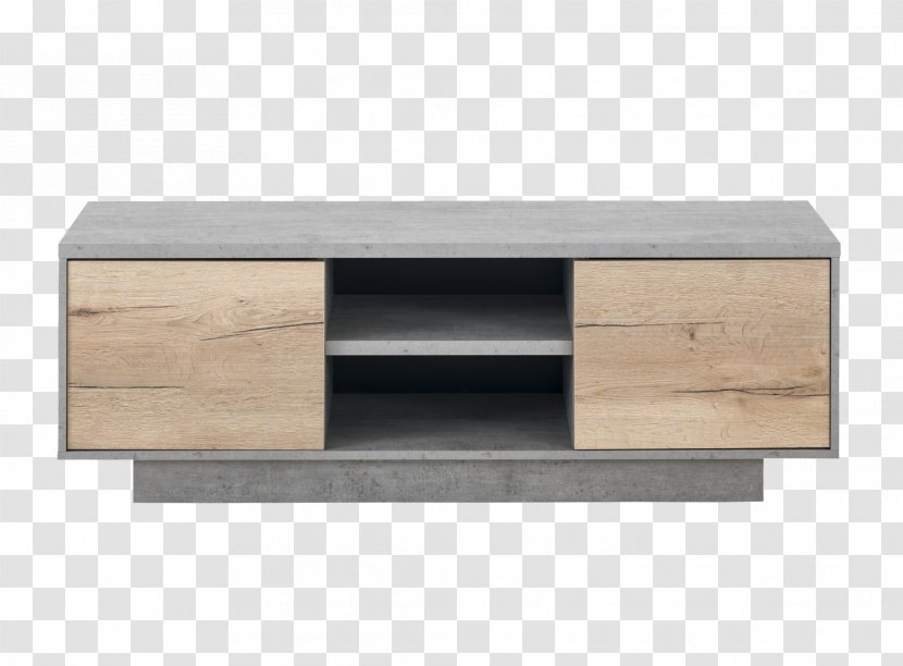 Furniture Table Television Wood Drawer - Grey - Gravel Flying Transparent PNG