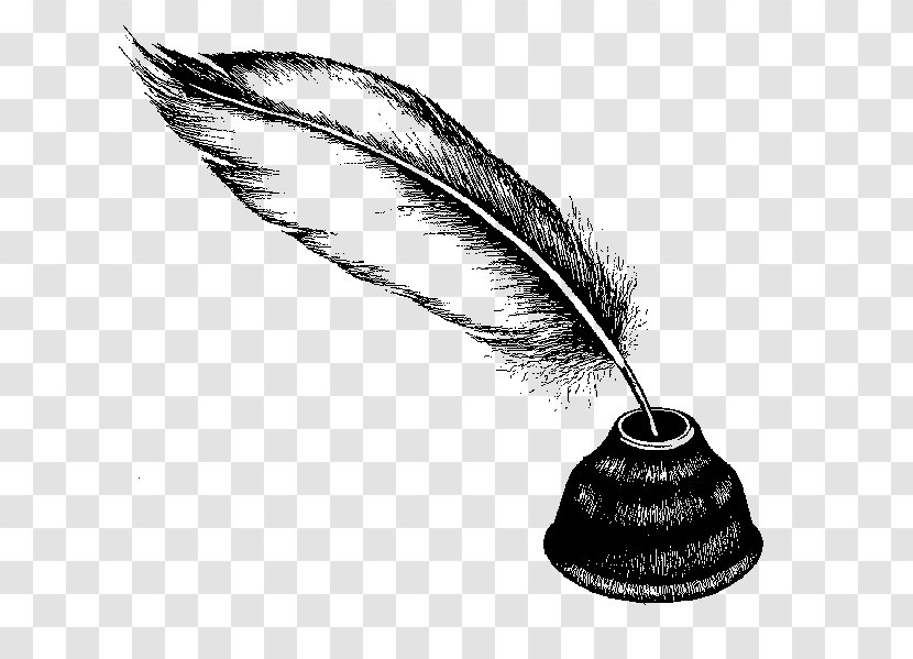 Quill Paper Inkwell Pen Clip Art - Feather - V For Vendetta Transparent PNG