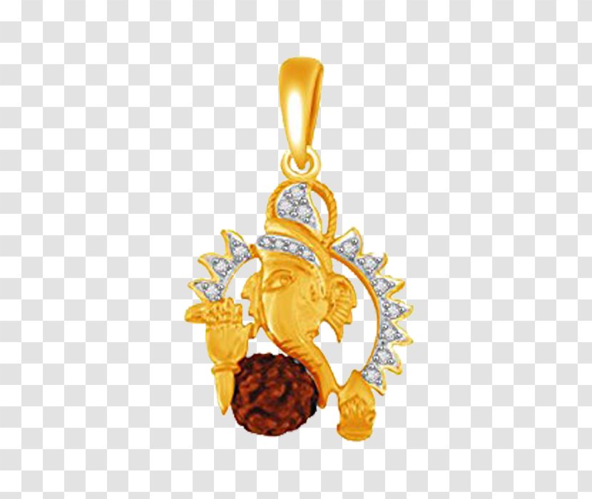 Locket Ganesha Rudraksha Charms & Pendants Gold - Pendant Transparent PNG