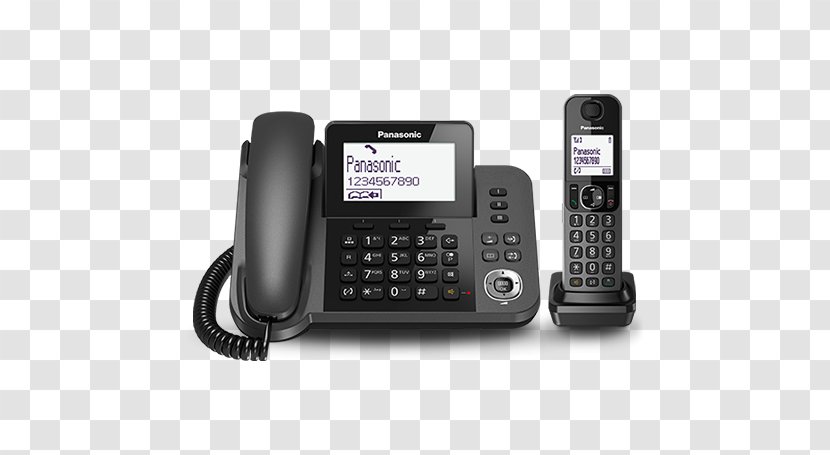Digital Enhanced Cordless Telecommunications Telephone Panasonic KX-TGF32 Caller ID - Kxtgf32 - Answering Machine Transparent PNG