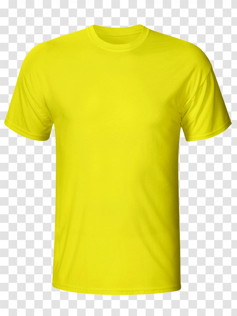 T-shirt Polo Shirt Sleeve Sportswear Clothing - Top - Shiny Yellow Transparent PNG