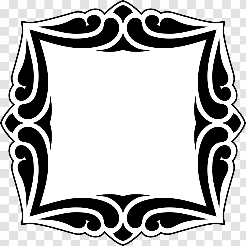 Altra Running Clip Art - Black And White - Decorative Frame Transparent PNG