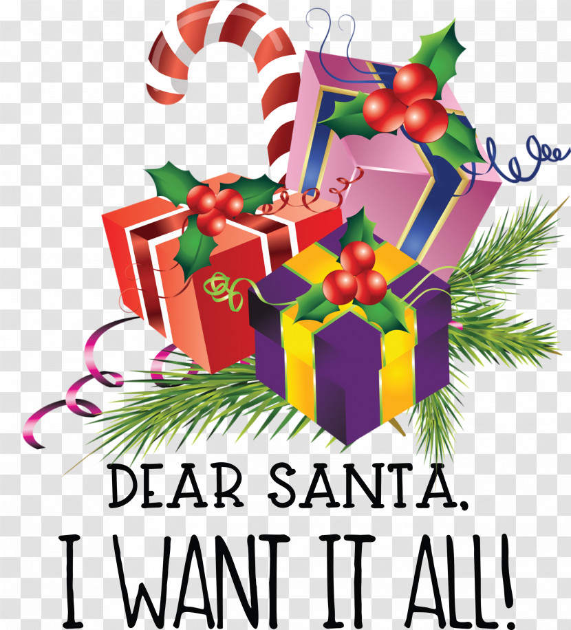 Dear Santa Christmas Transparent PNG