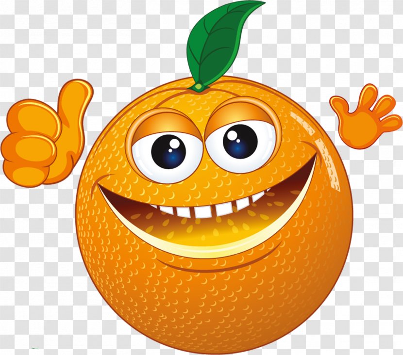 Orange Pumpkin Smile Clip Art - Smiling Oranges Transparent PNG