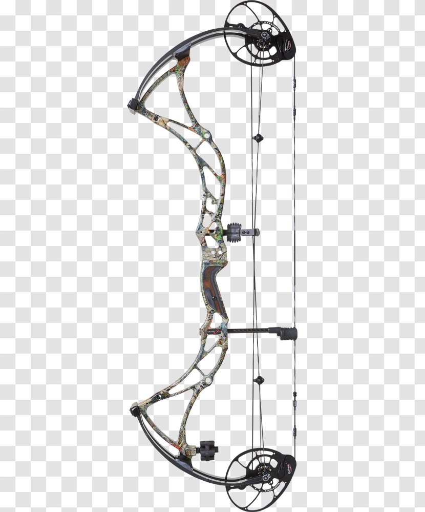 Bowtech Reign 6 Compound Bow And Arrow Bows Hunting Binary Cam - Black White Archery Buck Transparent PNG