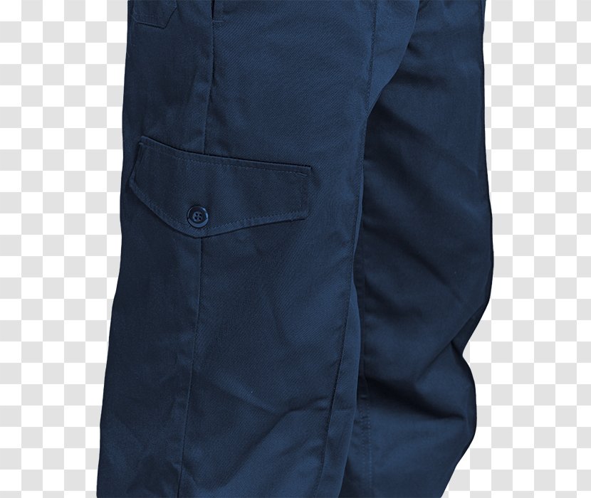 Cobalt Blue Jeans - Button Transparent PNG