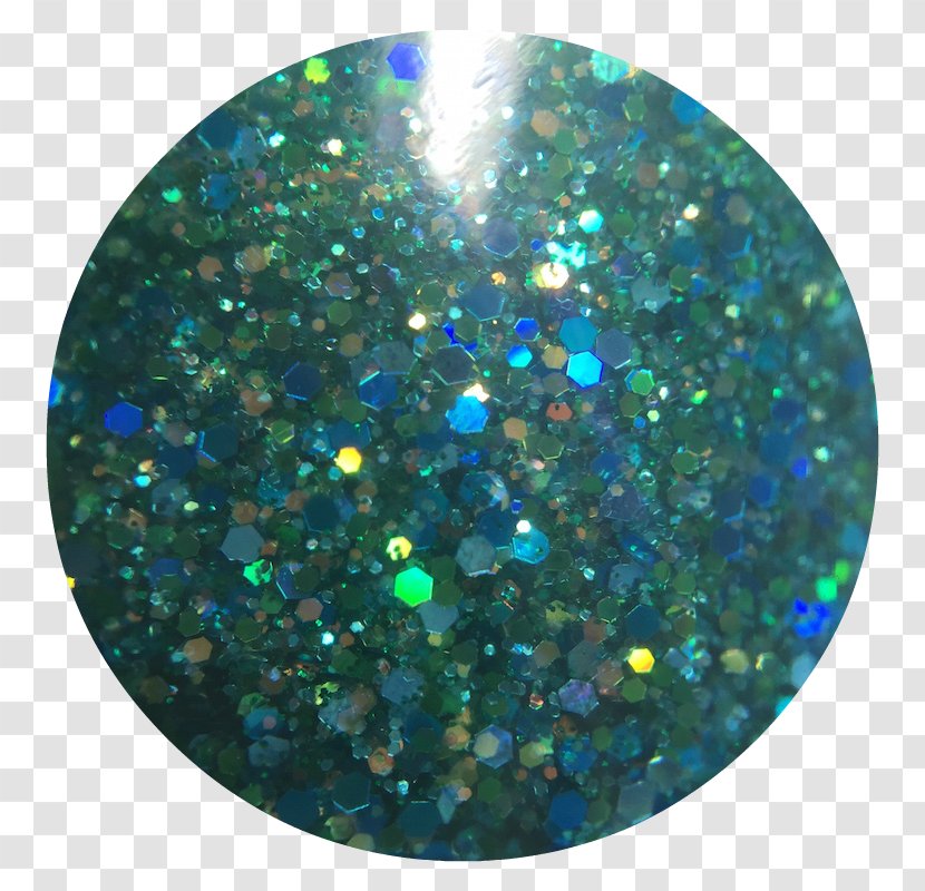 Circle - Aqua - Glitter Transparent PNG