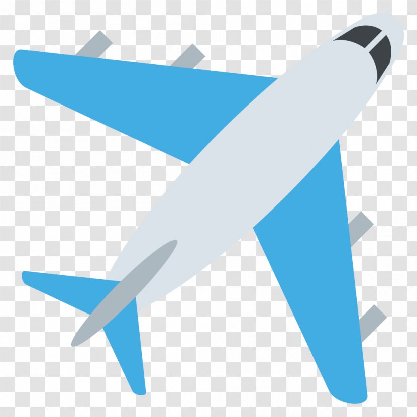 Airplane Emoji Text Messaging Sticker - Planes Transparent PNG