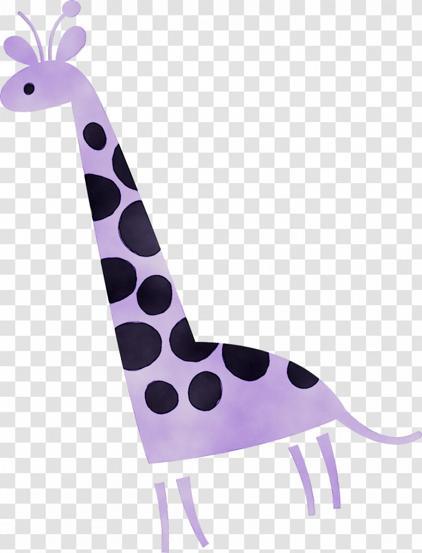 Drawing Clip Art Image Cartoon Purple Giraffe - Violet - Royaltyfree Transparent PNG