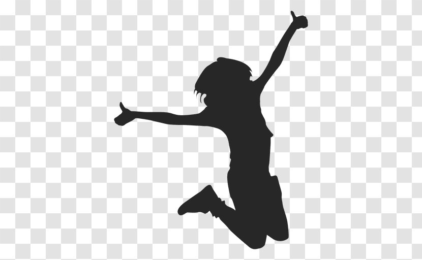 Silhouette Jumping - Black - Jump Transparent PNG