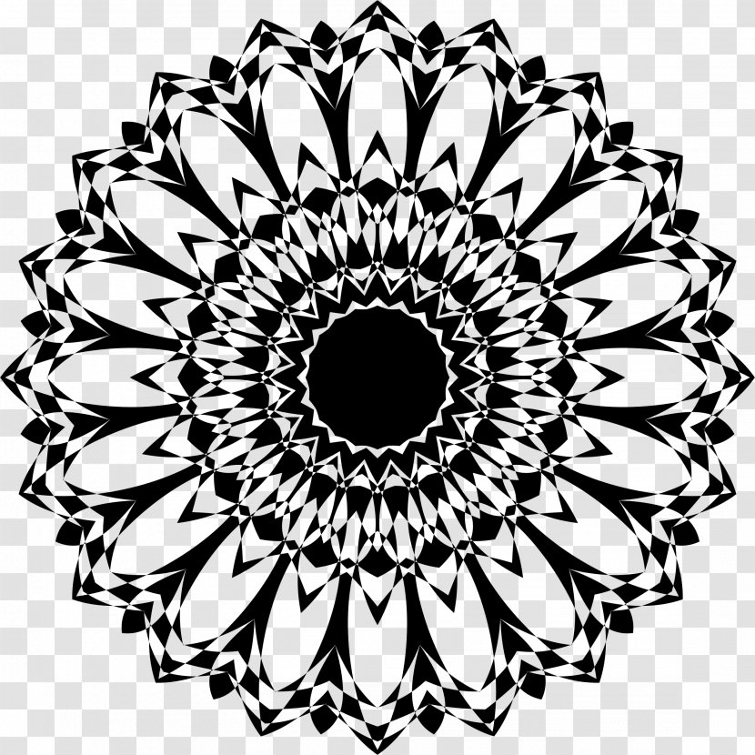 Dreamcatcher Lincoln Mehndi Tattoo - Monochrome - Sun Flower Transparent PNG