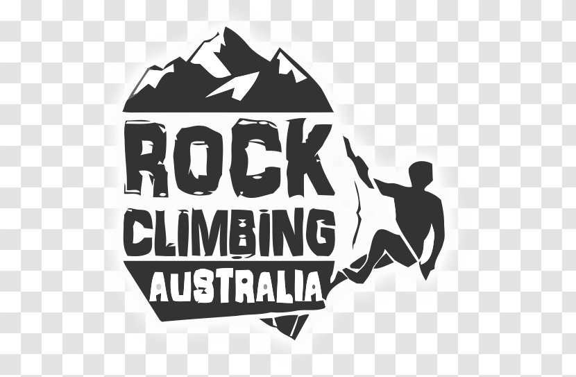 Sport Climbing Mountaineering Logo - Monochrome - Rock Transparent PNG