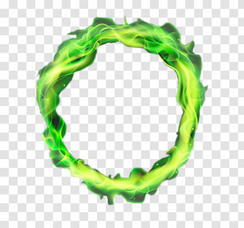 Flame Fire - Product Design - Green Circle Flames Transparent PNG