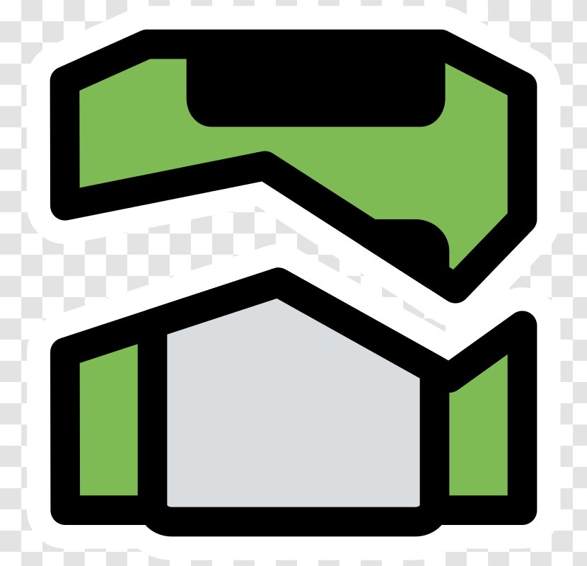 Clip Art - Green - Opened Zipper Transparent PNG