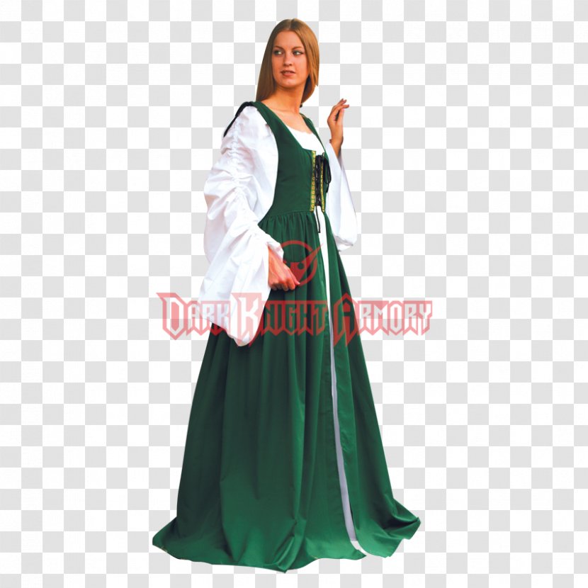 Renaissance Middle Ages Robe English Medieval Clothing - Dress Transparent PNG