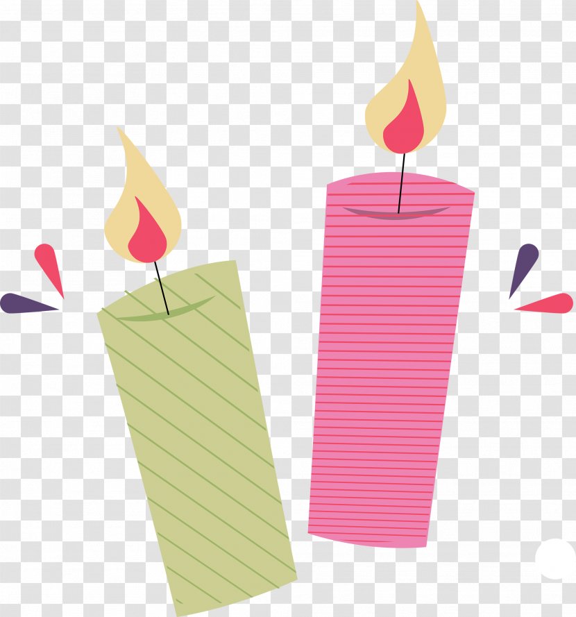 Candle Birthday Party Light - Paper Product - Candela Transparent PNG